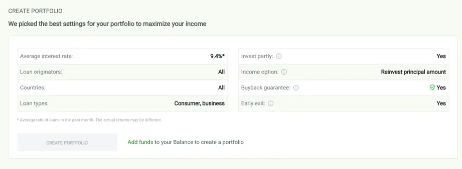 robocash one click portfolio