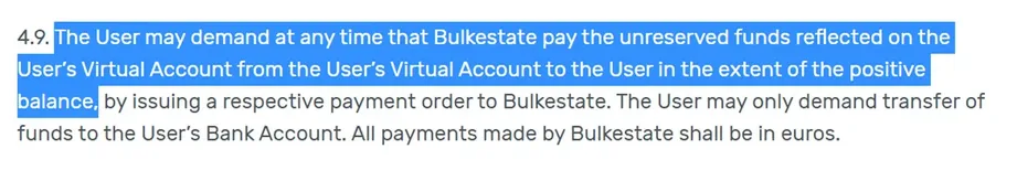 bulkestate terms