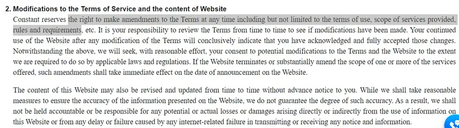 constant amendments