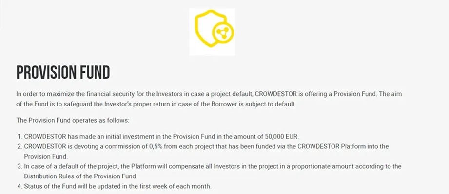 crowdestor provision fund