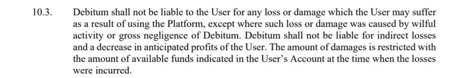 debitum network risk