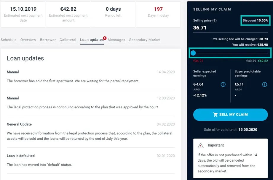 estateguru secondary market