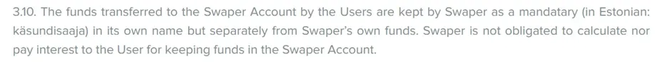 swaper terms