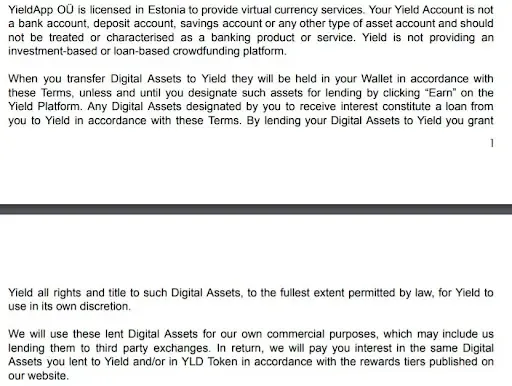 yield app ownership